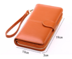 Picture of IUNYK Fashion Women Wallets PU Leather Portable Multifunction Long Purse Lady Wallet Oil Wax Leather Perfect Feeling for Hand Wallet
