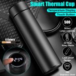 Picture of Digital Temperature LED Water Bottle Stainless Steel Touch Display Temperature water Drink Bottles
