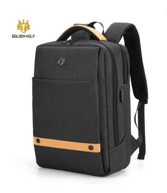 Picture of Goloen Wolf GB00378 Laptop Backpack For Men USB Charging Bag Pack Large Capacity Teenager Schoolbag Male Travel Backpacks Mochilas Bags